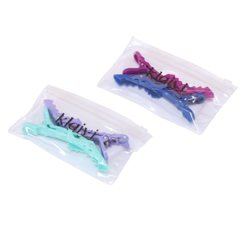 Black Friday Special Offer | Klaiyi Free Gifts Elastic Headban And Alligator Clip Salon Perm Hair Dye Plastic Hairpin Wig Clip Haircut Partition Styling Clip Supplies