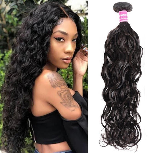 Klaiyi Hair Natural Wave Virgin Human Hair Extensions 1Pcs/pack