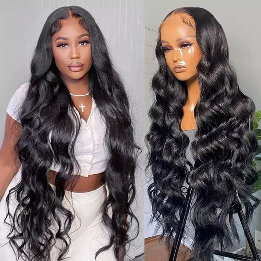 HD Clearance| Klaiyi 40inch 200% Density 5x5 HD Lace Closure Glueless Wig Body Wave Virgin Human Hair Flash Sale