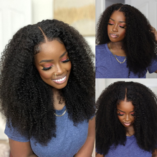 Buy 1 Get 1 Free,Code:BOGO |  Kinky Curly 7x5 Bye Bye Knots Wig 4.0