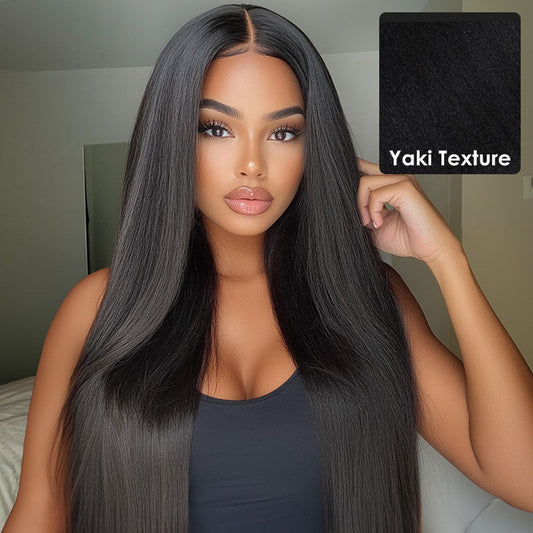 Klaiyi Light Yaki Straight Human Hair Bundles Most Natural Yaki Weave 2/3/4 Bundles/Pack